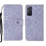 For Xiaomi Redmi Note 11 Pro Global Ethnic Style Embossed Pattern Leather Phone Case(Purple)