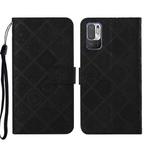 For Xiaomi Redmi Note 10 5G Ethnic Style Embossed Pattern Leather Phone Case(Black)