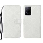 For Xiaomi Mi 11T Ethnic Style Embossed Pattern Leather Phone Case(White)