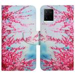 For vivo Y21 / Y21S / Y33S Painted Pattern Flip Leather Phone Case(Cherry Blossoms)