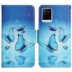 For vivo Y21 / Y21S / Y33S Painted Pattern Flip Leather Phone Case(Flying Butterfly)