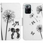 For Xiaomi Redmi Note 10 Pro 5G Painted Pattern Flip Leather Phone Case(Dandelion)