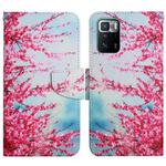 For Xiaomi Redmi Note 10 Pro 5G Painted Pattern Flip Leather Phone Case(Cherry Blossoms)