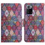 For Xiaomi Redmi Note 10 Pro 5G Painted Pattern Flip Leather Phone Case(Kaleidoscope)
