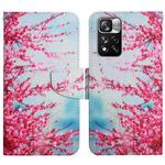 For Xiaomi Redmi Note 11 Pro 5G China Painted Pattern Flip Leather Phone Case(Cherry Blossoms)