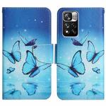 For Xiaomi Redmi Note 11 Pro 5G China Painted Pattern Flip Leather Phone Case(Flying Butterfly)