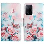 For Xiaomi Mi 11T Painted Pattern Flip Leather Phone Case(Peony Butterfly)