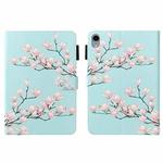 For iPad mini 6 Cross Texture Painted Smart Leather Tablet Case(Magnolia)