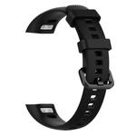 Silicone Watch Band for Huawei Honor Band 4 & 5(Black)