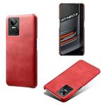 For OPPO Realme GT Neo3 Calf Texture PC + PU Phone Case(Red)
