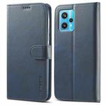 For OPPO Realme 9 4G/ Realme 9 Pro+ LC.IMEEKE Calf Texture Leather Phone Case(Blue)