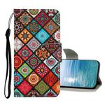 For Samsung Galaxy A73 5G Colored Drawing Pattern Flip Leather Case(Ethnic Style)