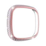 For Fitbit Versa 3 / Sense Diamond PC Half-pack Watch Case(Pink)