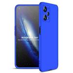For Realme 9 Pro GKK Three Stage Splicing Full Coverage PC Phone Case(Blue)