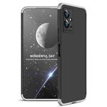 For vivo T1 5G GKK Three Stage Splicing Full Coverage PC Phone Case(Black Silver)