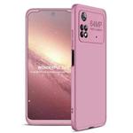 For Xiaomi Poco M4 Pro GKK Three Stage Splicing Full Coverage PC Phone Case(Rose Gold)