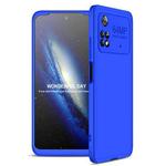 For Xiaomi Poco M4 Pro GKK Three Stage Splicing Full Coverage PC Phone Case(Blue)