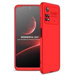 For Xiaomi Poco M4 Pro GKK Three Stage Splicing Full Coverage PC Phone Case(Red)