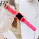 Sports Watch Band For Apple Watch Series 8&7 41mm / SE 2&6&SE&5&4 40mm / 3&2&1 38mm(Rose Red)