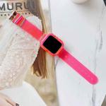 Sports Watch Band For Apple Watch Ultra 49mm / Series 8&7 45mm / SE 2&6&SE&5&4 44mm / 3&2&1 42mm(Rose Red)