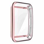 For Honor Band 6 Full Coverage TPU Electroplating Watch Case(Pink)