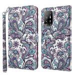 For OPPO A94 5G / A95 5G 3D Painting Pattern Flip Leather Phone Case(Swirl Pattern)