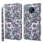 For Nokia G50 3D Painting Pattern Flip Leather Phone Case(Swirl Pattern)