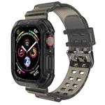 Transparent Watch Band For Apple Watch Series 8&7 41mm / SE 2&6&SE&5&4 40mm / 3&2&1 38mm(Transparent Black)