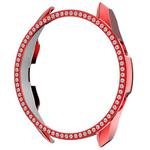 For Samsung Galaxy Watch 3 41mm Single Row Diamond PC Watch Case(Red)