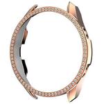 For Samsung Galaxy Watch 3 45mm Single Row Diamond PC Watch Case(Rose Gold)