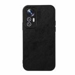 For Xiaomi Mi 12 Lite Accurate Hole Two-color Litchi Texture PU Phone Case(Black)