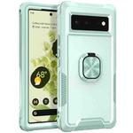 For Google Pixel 6 3 in 1 Ring Holder PC + TPU Phone Case(Mint Green)