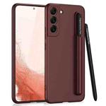 For Samsung Galaxy S22+ 5G GKK Three Stage Splicing Full Coverage PC Phone Case with Capacitive Pen(Crimson Red)