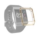 For Fitbit Ionic Full Coverage TPU Watch Case(Transparent Black)