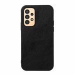 For Samsung Galaxy A13 4G Two-color Litchi Texture Phone Case(Black)