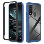 For TCL 20 XE Starry Sky Solid Color Series PC + TPU Phone Case(Blue)