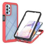 For Samsung Galaxy A23 5G / 4G Starry Sky Solid Color Series PC + TPU Phone Case with PET Film(Red)