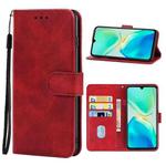 For vivo S15e Leather Phone Case (Red)