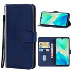 For vivo S15e Leather Phone Case (Blue)