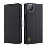 For Blackview A55 Ultra-thin Voltage Side Buckle PU + TPU Leather Phone Case(Black)