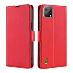 For Blackview A55 Ultra-thin Voltage Side Buckle PU + TPU Leather Phone Case(Red)