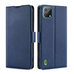 For Blackview A55 Ultra-thin Voltage Side Buckle PU + TPU Leather Phone Case(Blue)