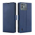 For Blackview A55 Pro Ultra-thin Voltage Side Buckle PU + TPU Leather Phone Case(Blue)