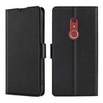 For Fujitsu Arrows Be4 Plus F-41B Ultra-thin Voltage Side Buckle PU + TPU Leather Phone Case(Black)