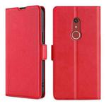For Fujitsu Arrows Be4 Plus F-41B Ultra-thin Voltage Side Buckle PU + TPU Leather Phone Case(Red)