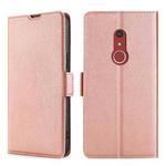 For Fujitsu Arrows Be4 Plus F-41B Ultra-thin Voltage Side Buckle PU + TPU Leather Phone Case(Rose Gold)