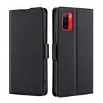 For Ulefone Note 12P Ultra-thin Voltage Side Buckle PU + TPU Leather Phone Case(Black)