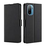 For Ulefone Note 13P Ultra-thin Voltage Side Buckle PU + TPU Leather Phone Case(Black)