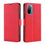 For Ulefone Note 13P Ultra-thin Voltage Side Buckle PU + TPU Leather Phone Case(Red)