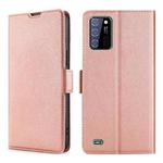 For Oukitel C25 Ultra-thin Voltage Side Buckle PU + TPU Leather Phone Case(Rose Gold)